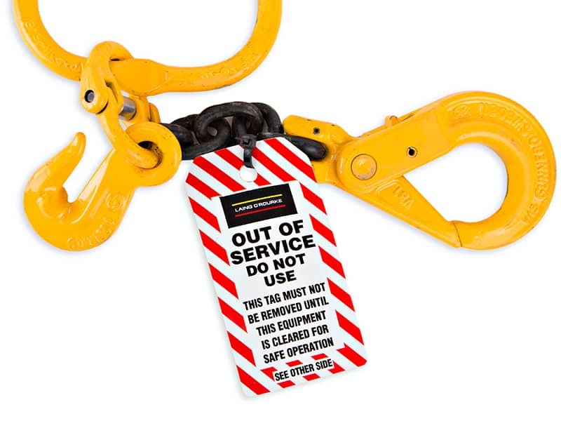 service lockout tag, out of service tagout, lockout tagout, safety tag