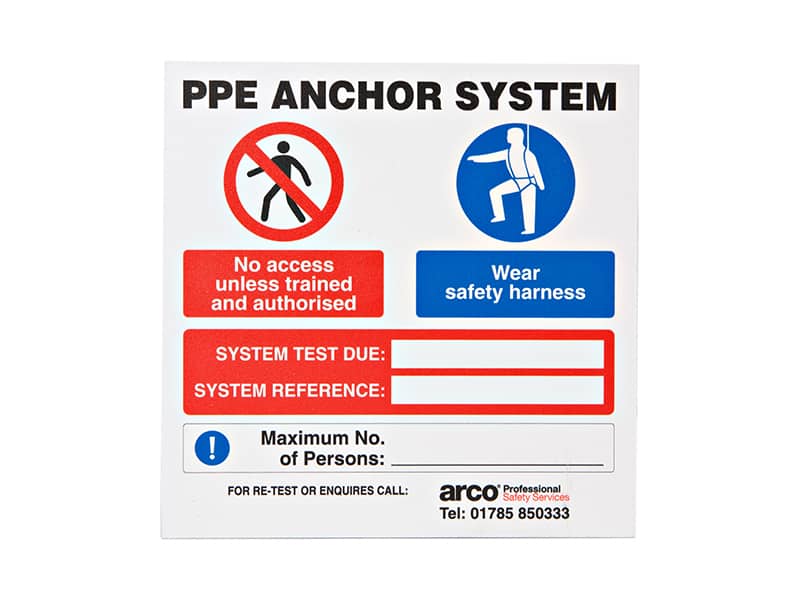 PPE safety sign, safety label, safety tagging