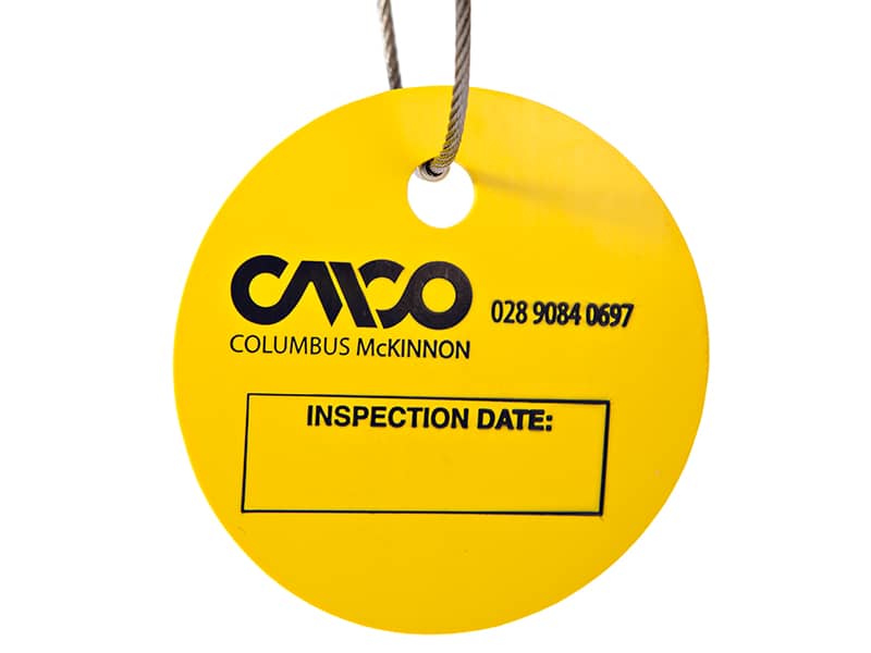 equipment identification tags, equipment asset tags, equipment barcode tags, equipment inspection labels