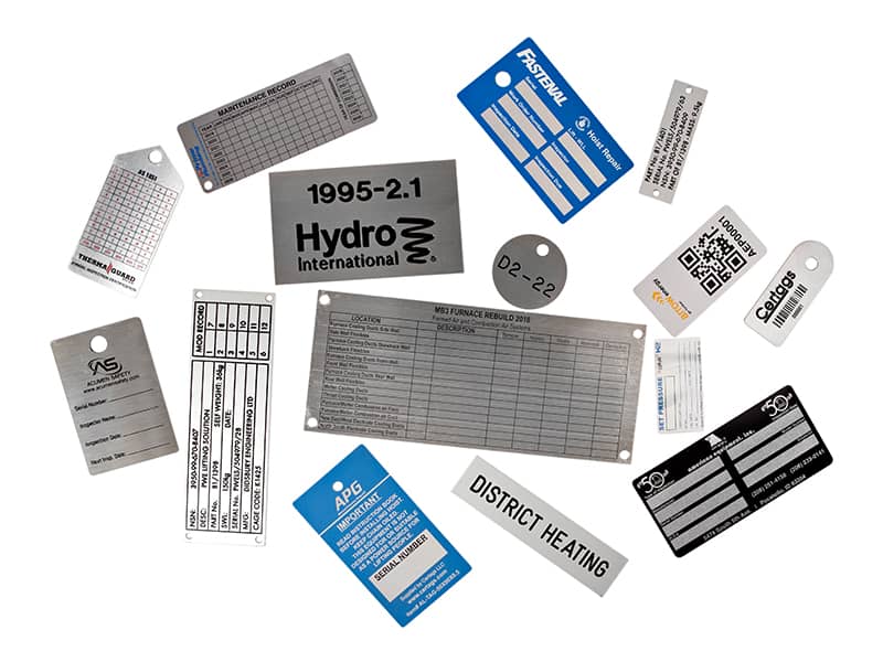 rfid barcode metal tags labels
