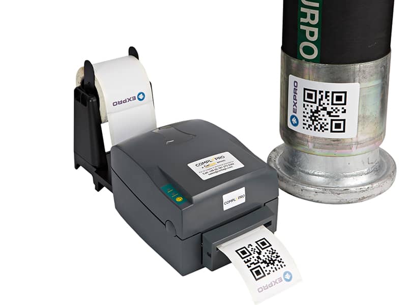 Comply Pro label machine, label printer, barcode printer, asset management
