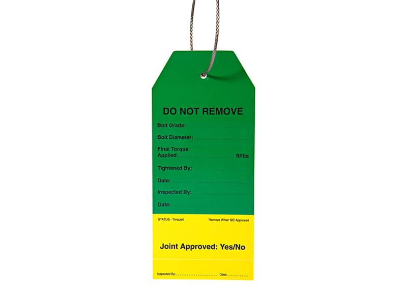 tool and cord inspection tags rainbow pack
