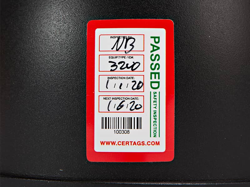 adhesive stickers identification tags and labels, inspection tags, inspection labels, video