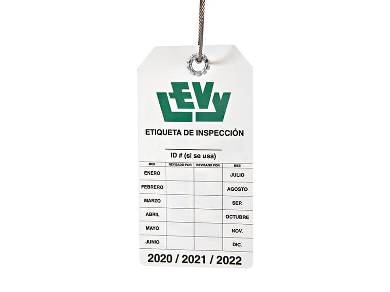 sling identification tags and labels, inspection tags, inspection labels, video
