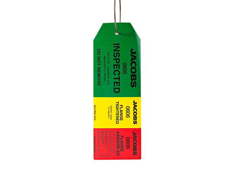 tool and cord inspection tags rainbow pack