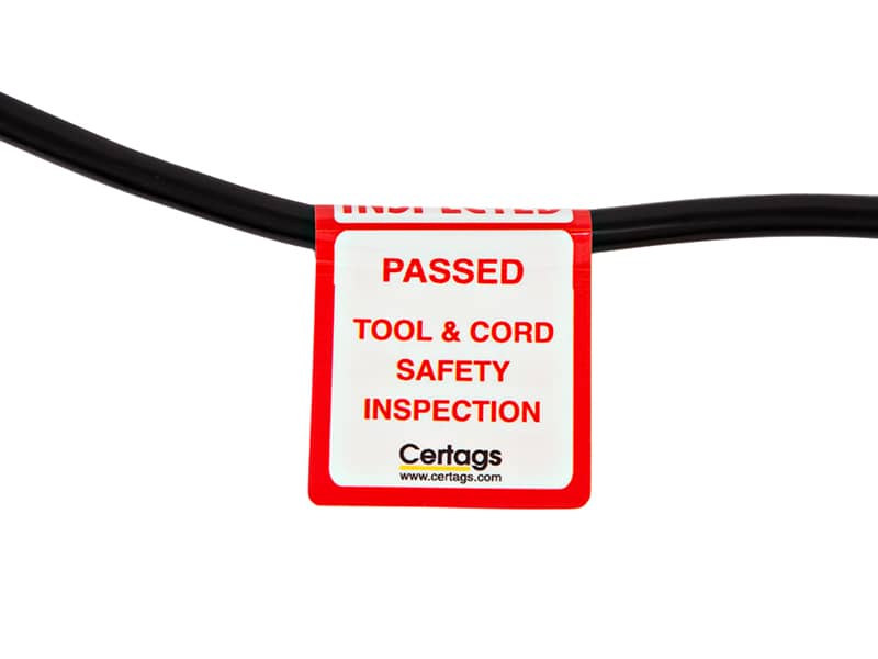 electrical equipment inspection label