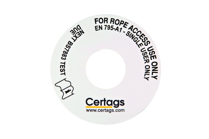 Rope Access Inspection Tag Disk