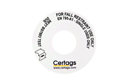 Fall Restraint Inspection Tag Disk - 70mm