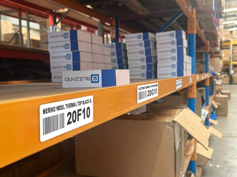 warehouse labels barcode warehouse rack
