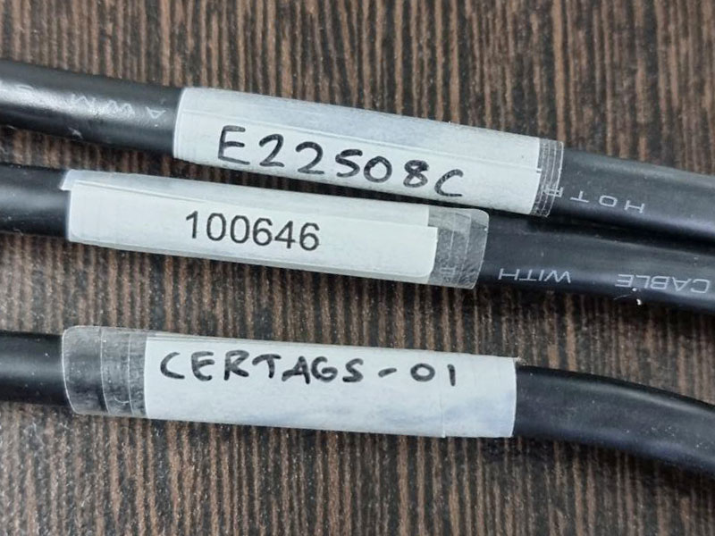 cable markers on cord