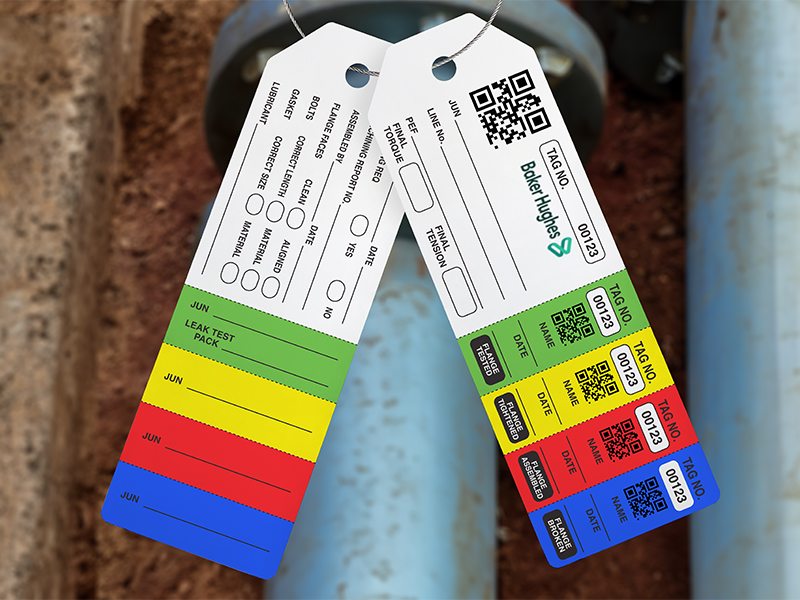 Flange tags - Torque Tags for the Oil & Gas Industry - Certags UK